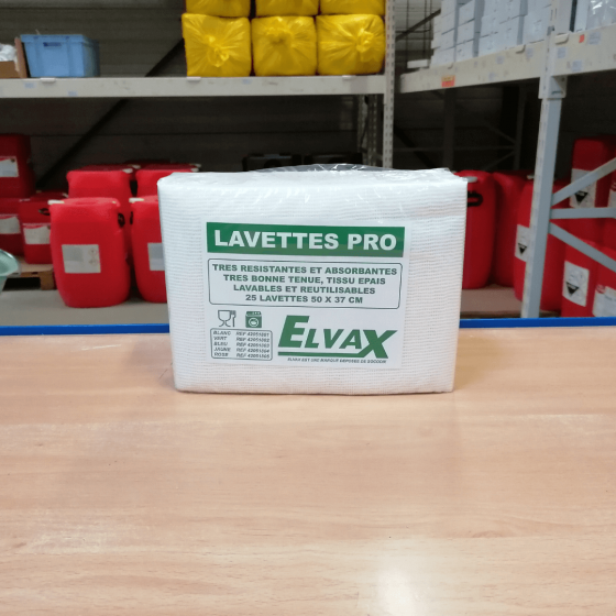 Lavettes ELVAX Blanches