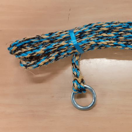 Lasso Sisal Polypro 6 M Bleu/Noir